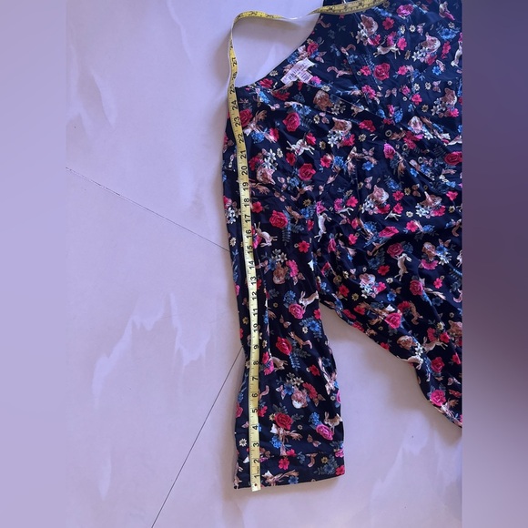 Philosophy Floral Short Sleeve Blouse floral and animal print 3/4 sleeves 2X - Picture 8 of 16